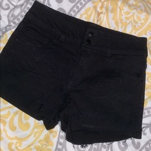 Black high-waisted shorts!